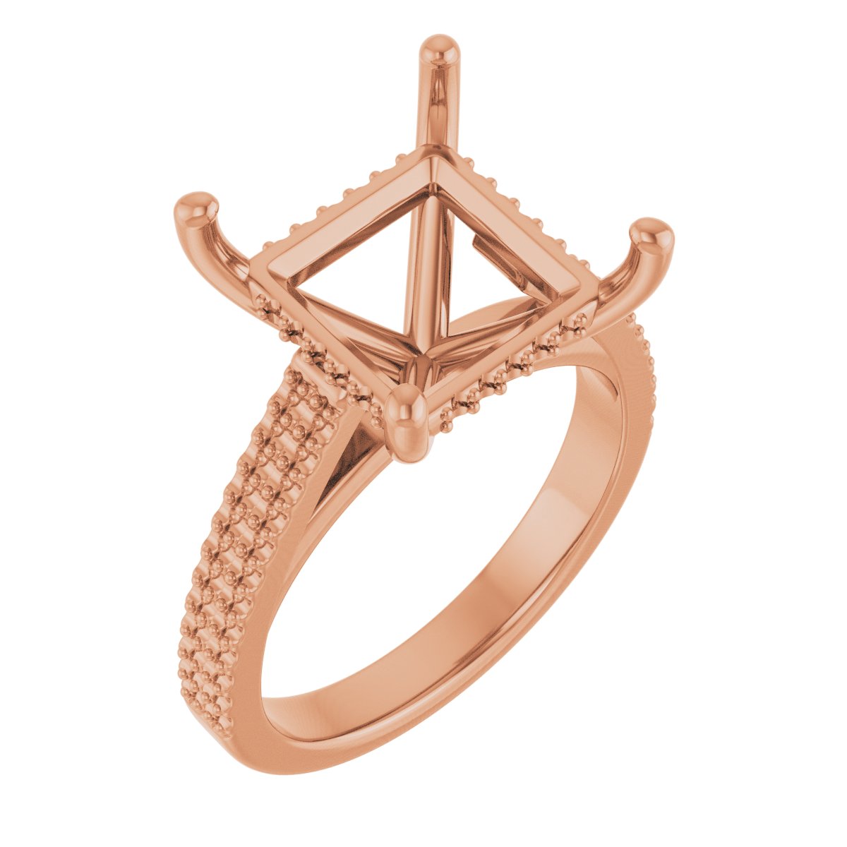 Hidden Halo-Style Engagement Ring
