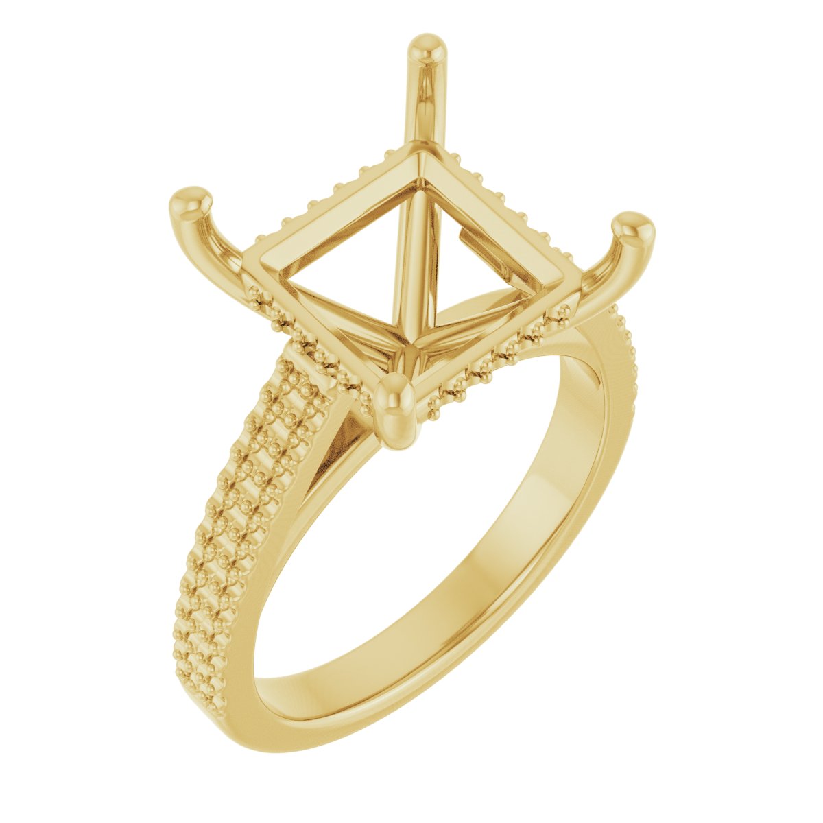 Hidden Halo-Style Engagement Ring