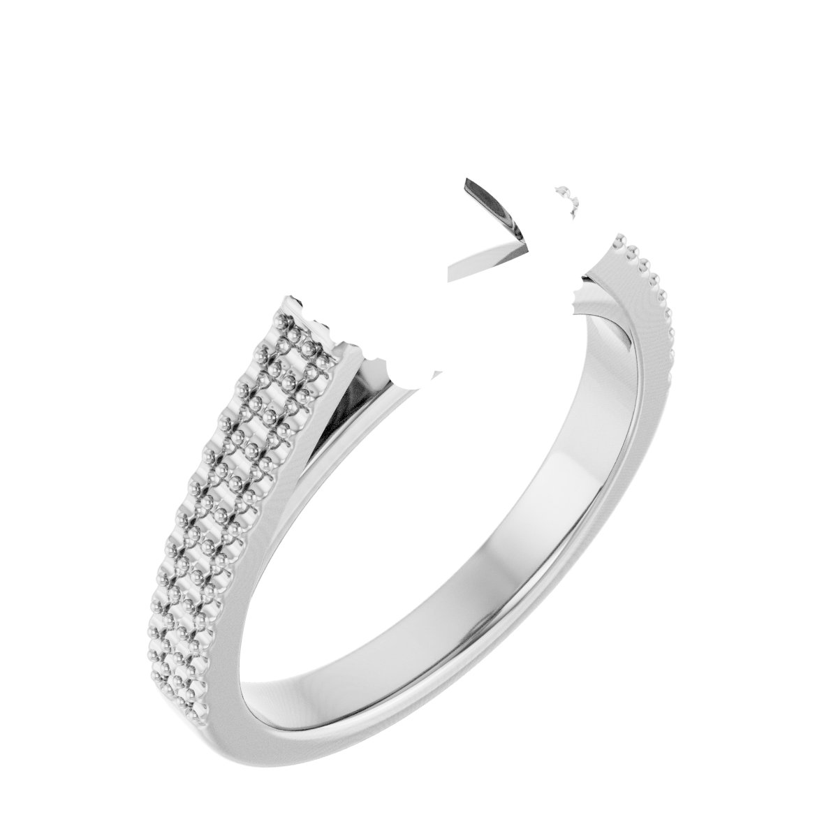 Hidden Halo-Style Engagement Ring
