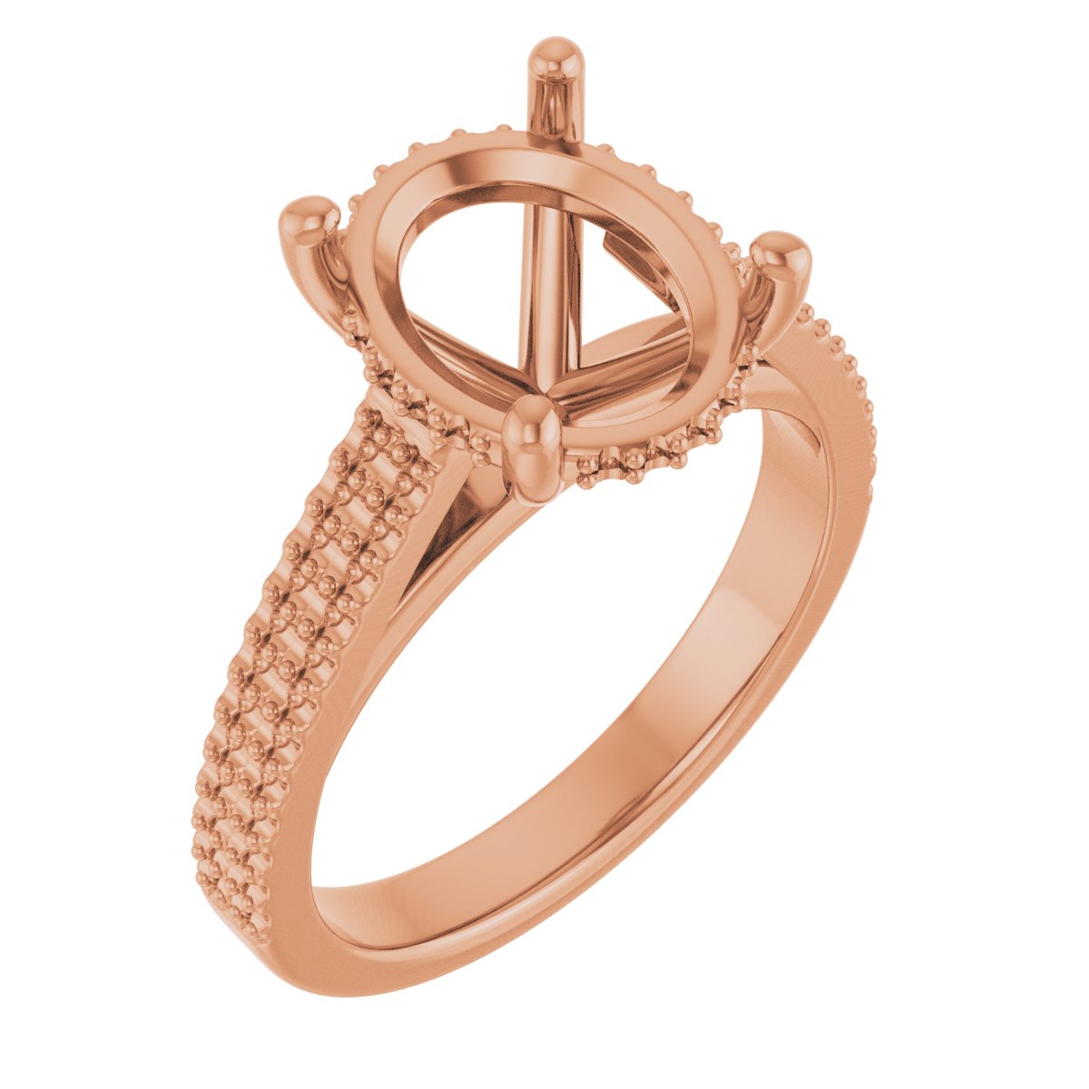 Hidden Halo-Style Engagement Ring