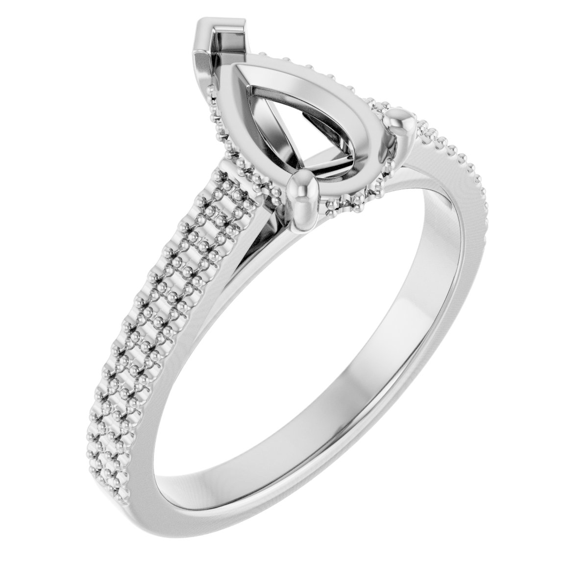 Hidden Halo-Style Engagement Ring