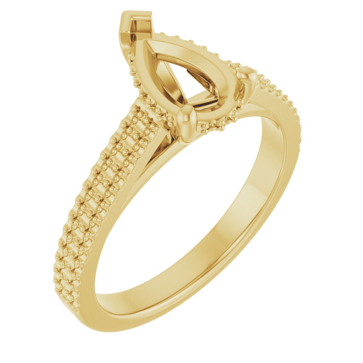 Hidden Halo-Style Engagement Ring