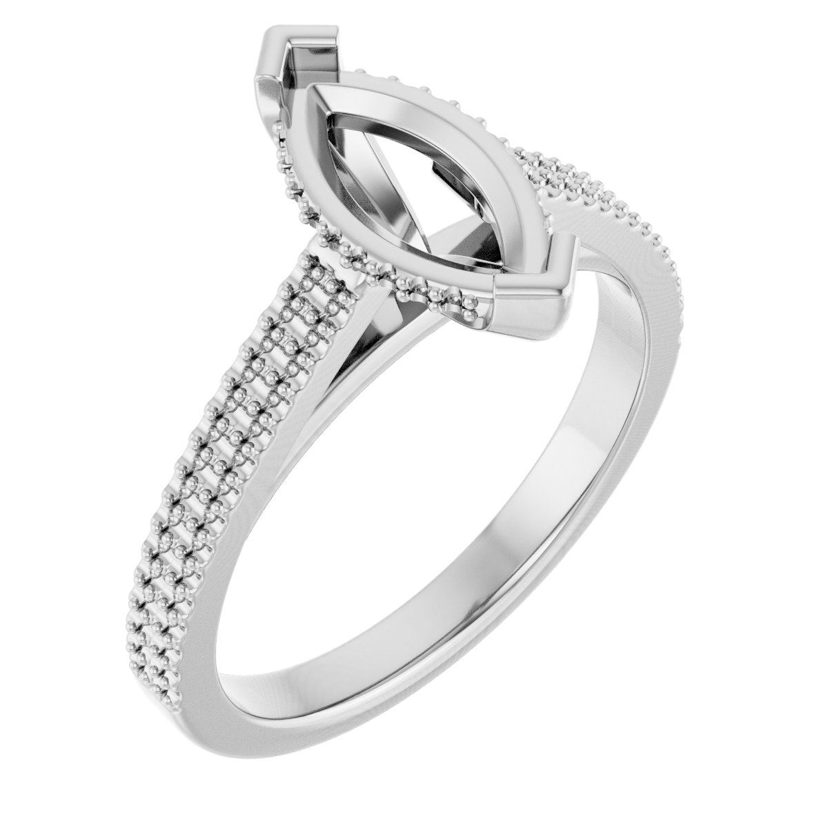 Hidden Halo-Style Engagement Ring