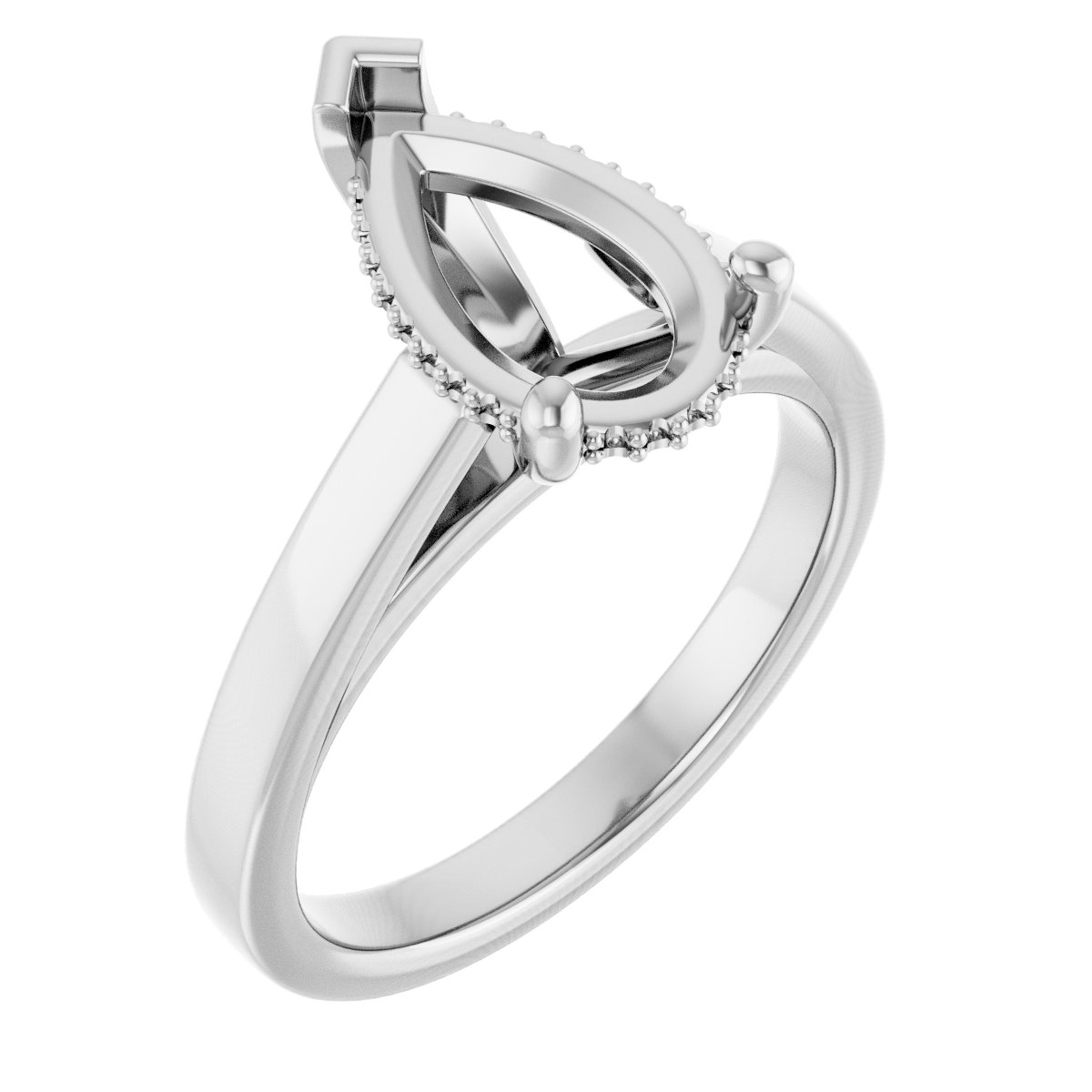 Hidden Halo-Style Engagement Ring