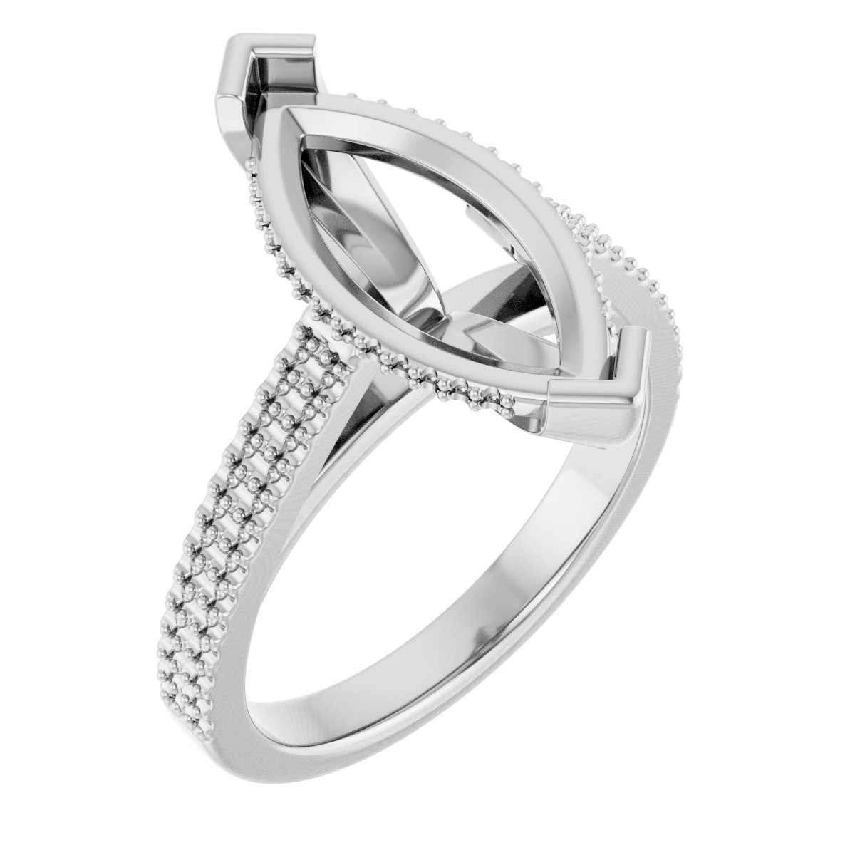 Hidden Halo-Style Engagement Ring