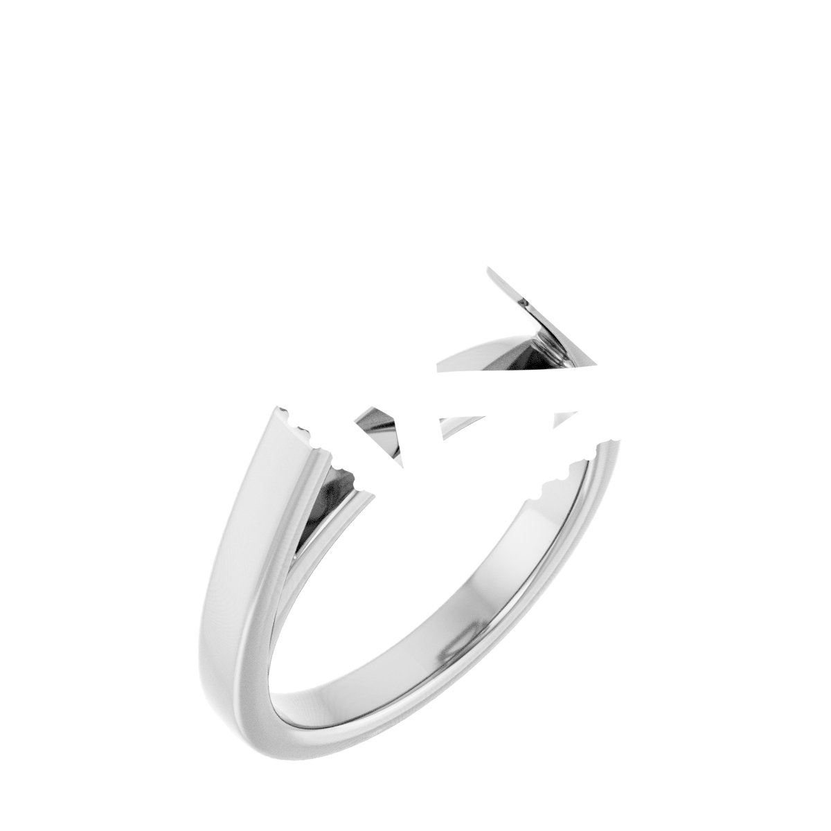 Hidden Halo-Style Engagement Ring
