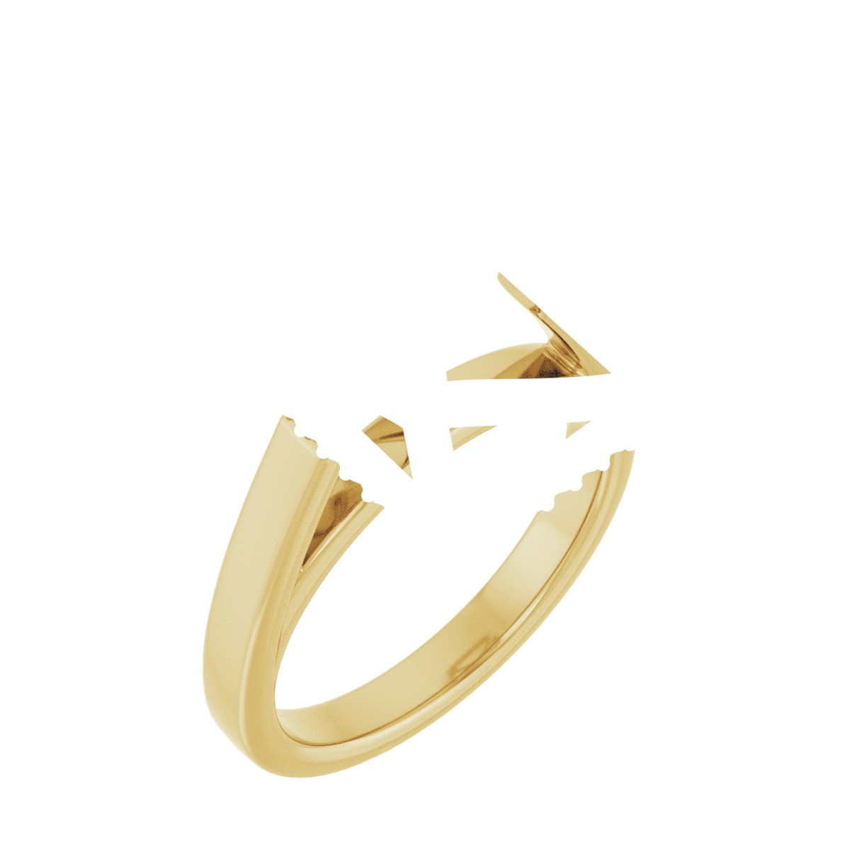 Hidden Halo-Style Engagement Ring