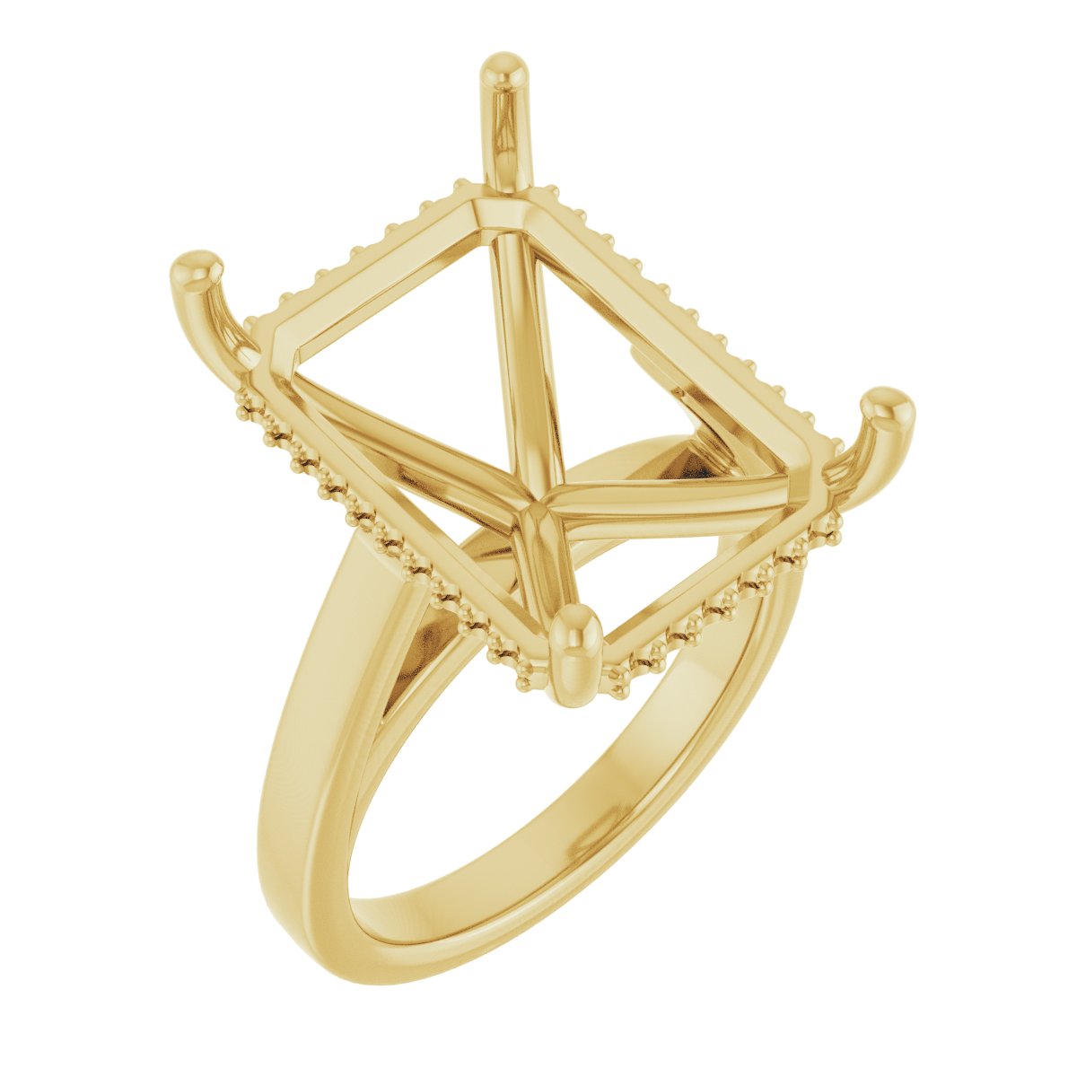 Hidden Halo-Style Engagement Ring