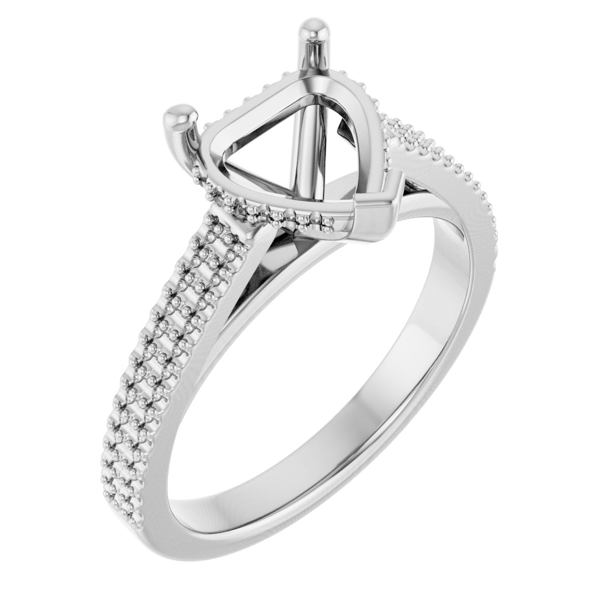 Hidden Halo-Style Engagement Ring