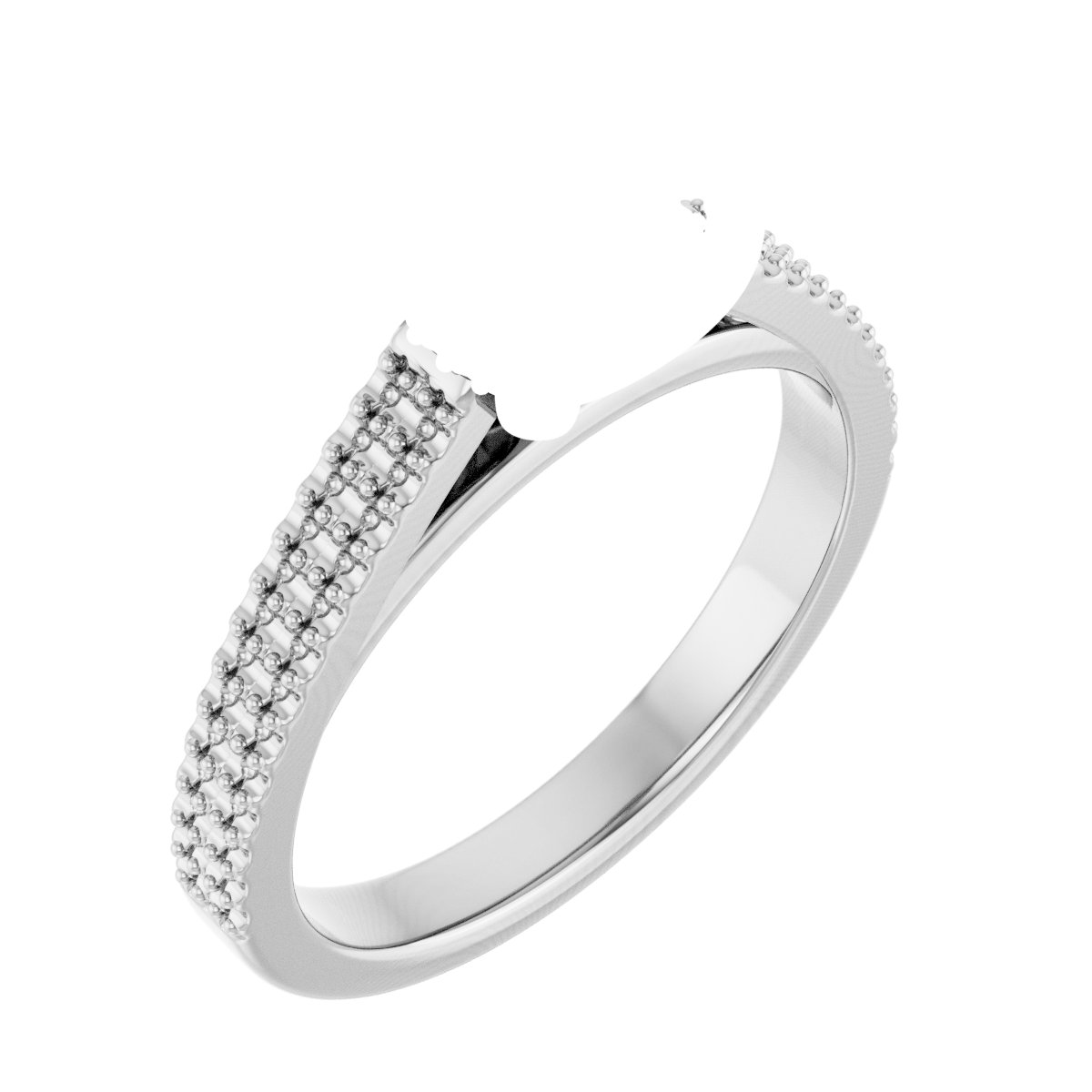 Hidden Halo-Style Engagement Ring
