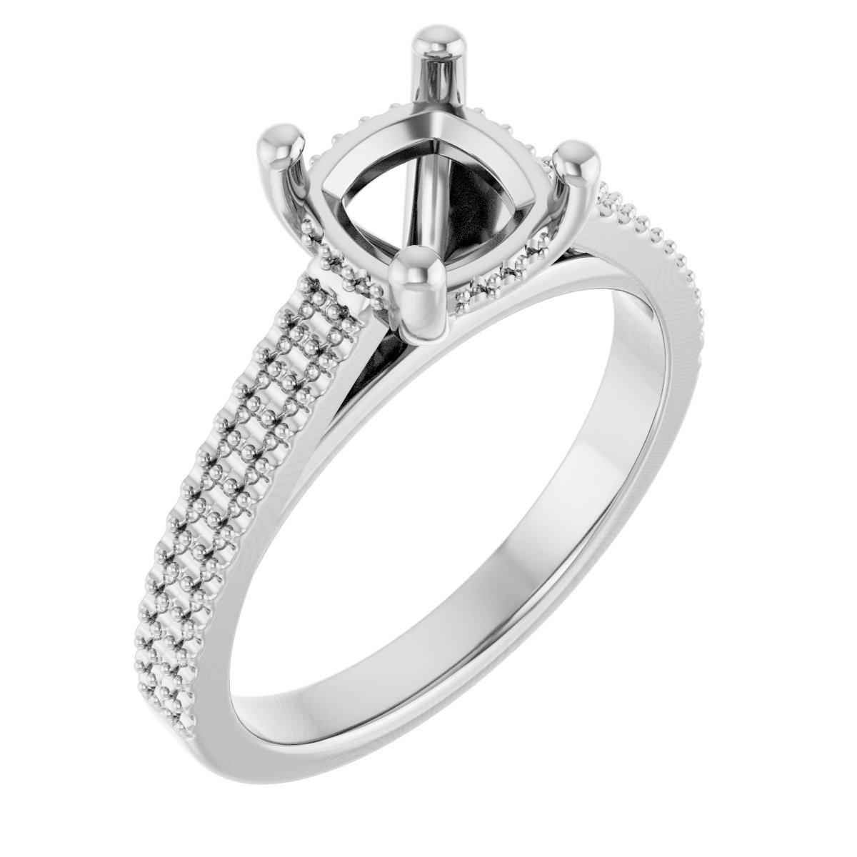 Hidden Halo-Style Engagement Ring