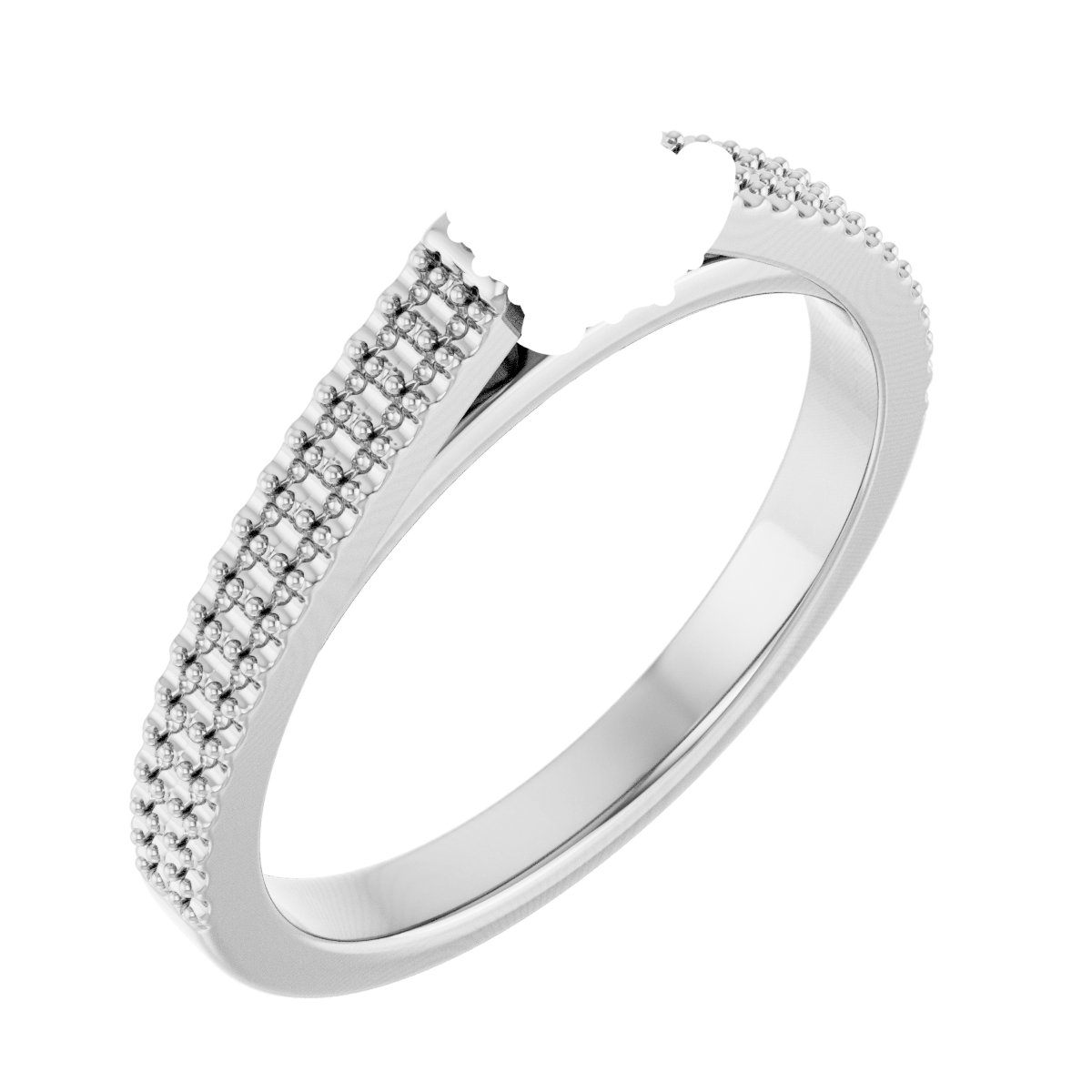 Hidden Halo-Style Engagement Ring