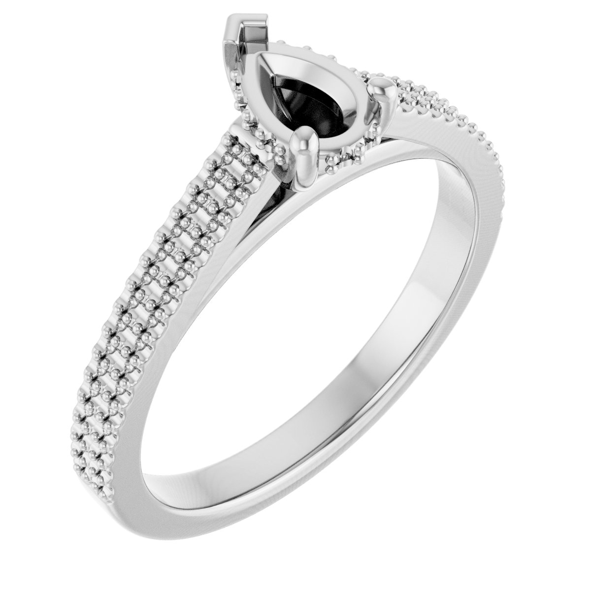Hidden Halo-Style Engagement Ring