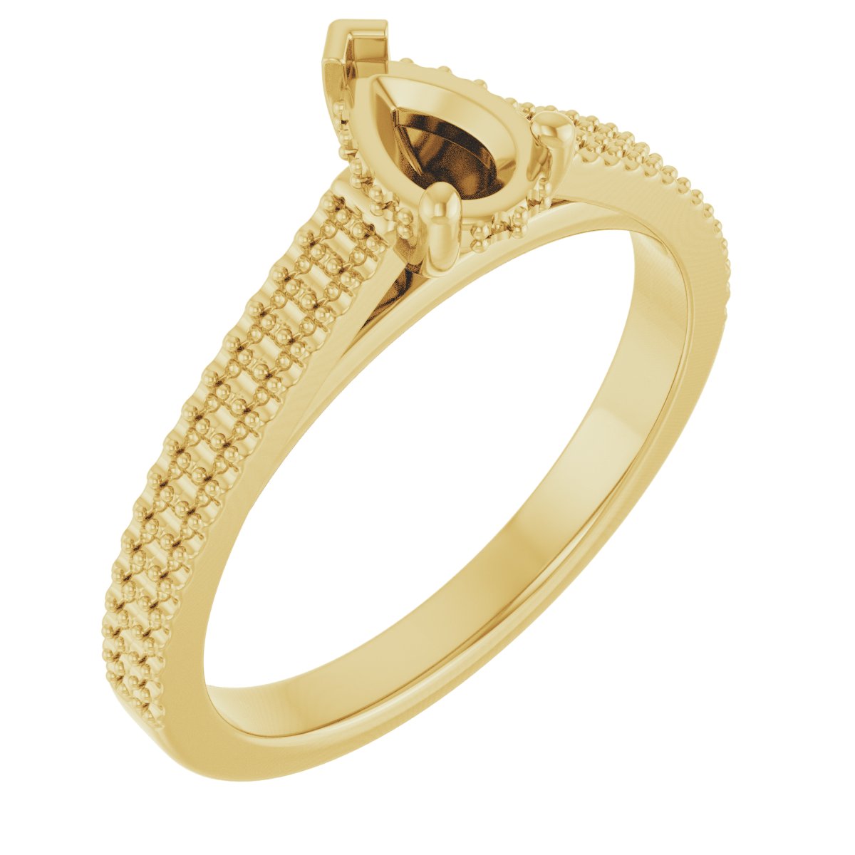 Hidden Halo-Style Engagement Ring
