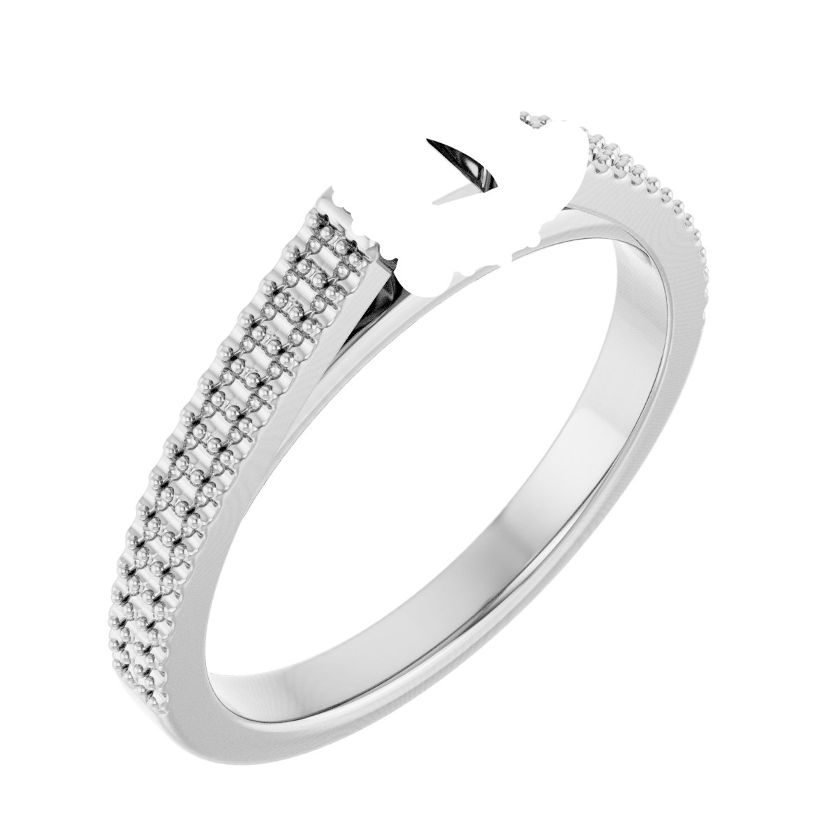 Hidden Halo-Style Engagement Ring