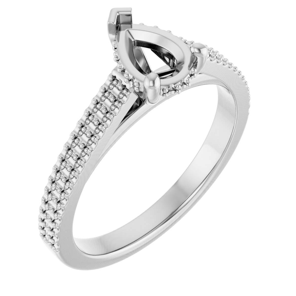 Hidden Halo-Style Engagement Ring