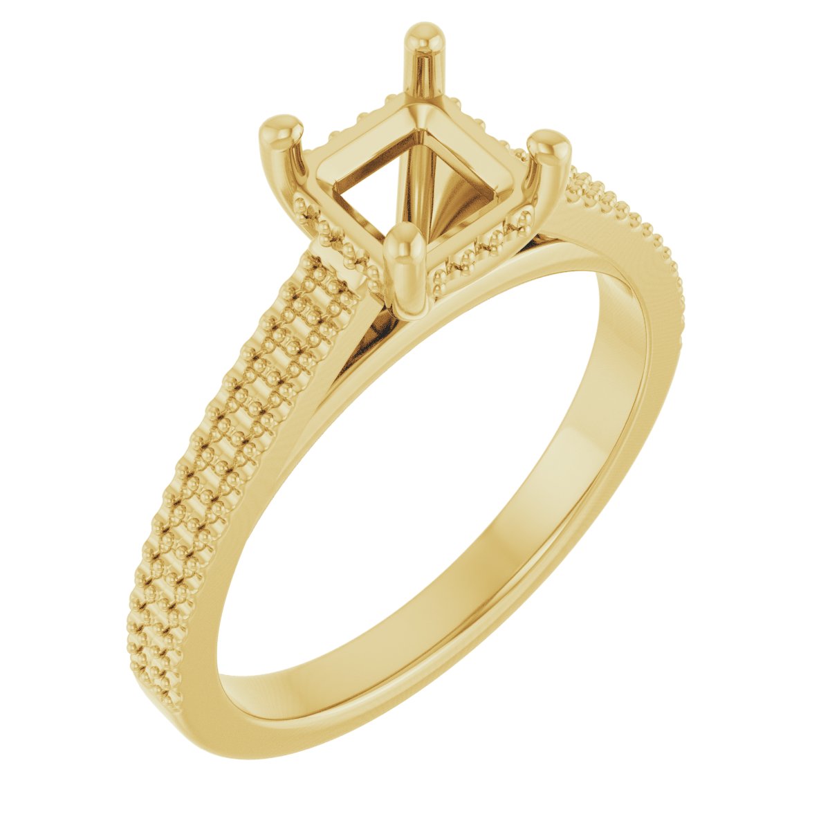 Hidden Halo-Style Engagement Ring