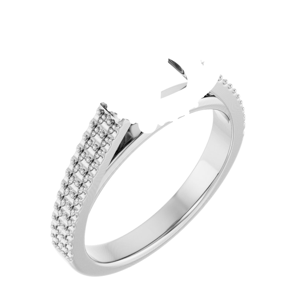 Hidden Halo-Style Engagement Ring