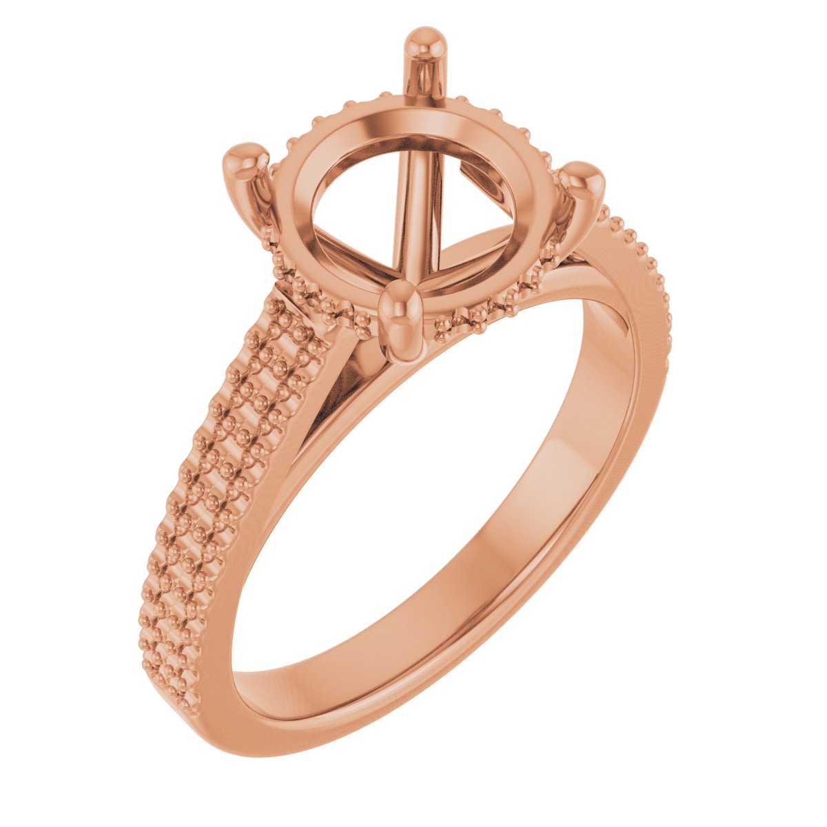 Hidden Halo-Style Engagement Ring