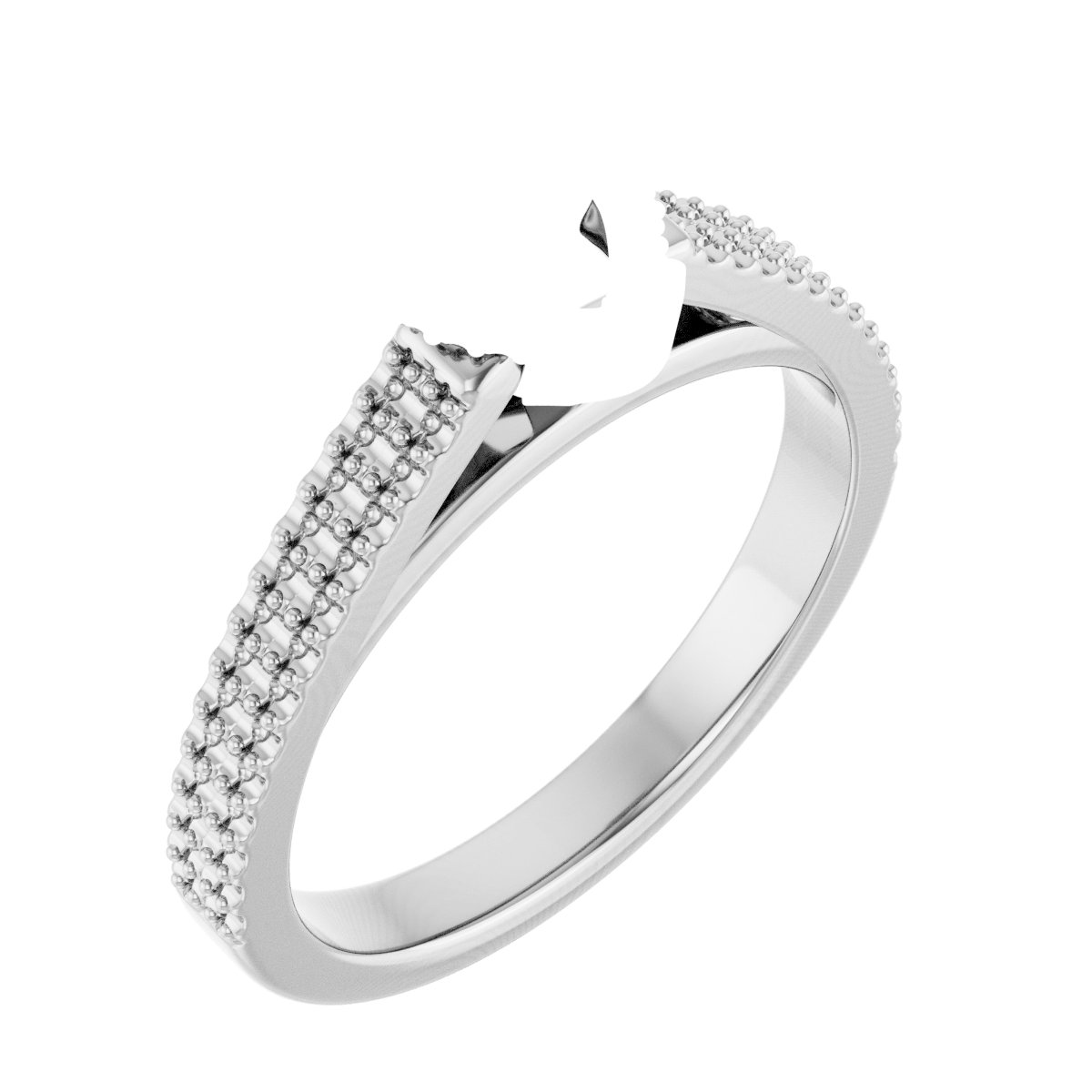 Hidden Halo-Style Engagement Ring