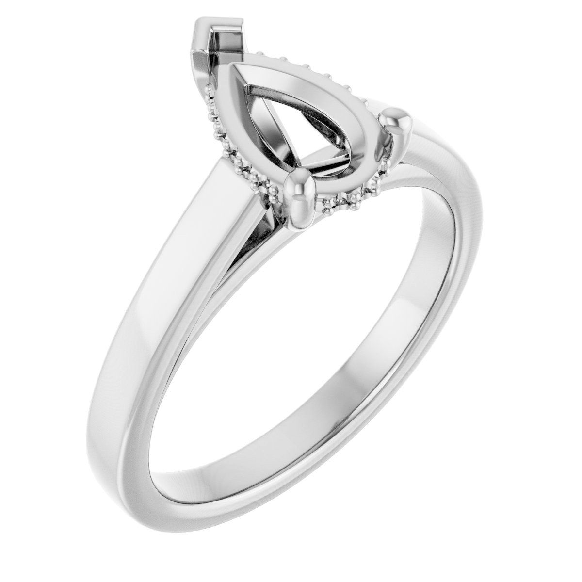 Hidden Halo-Style Engagement Ring