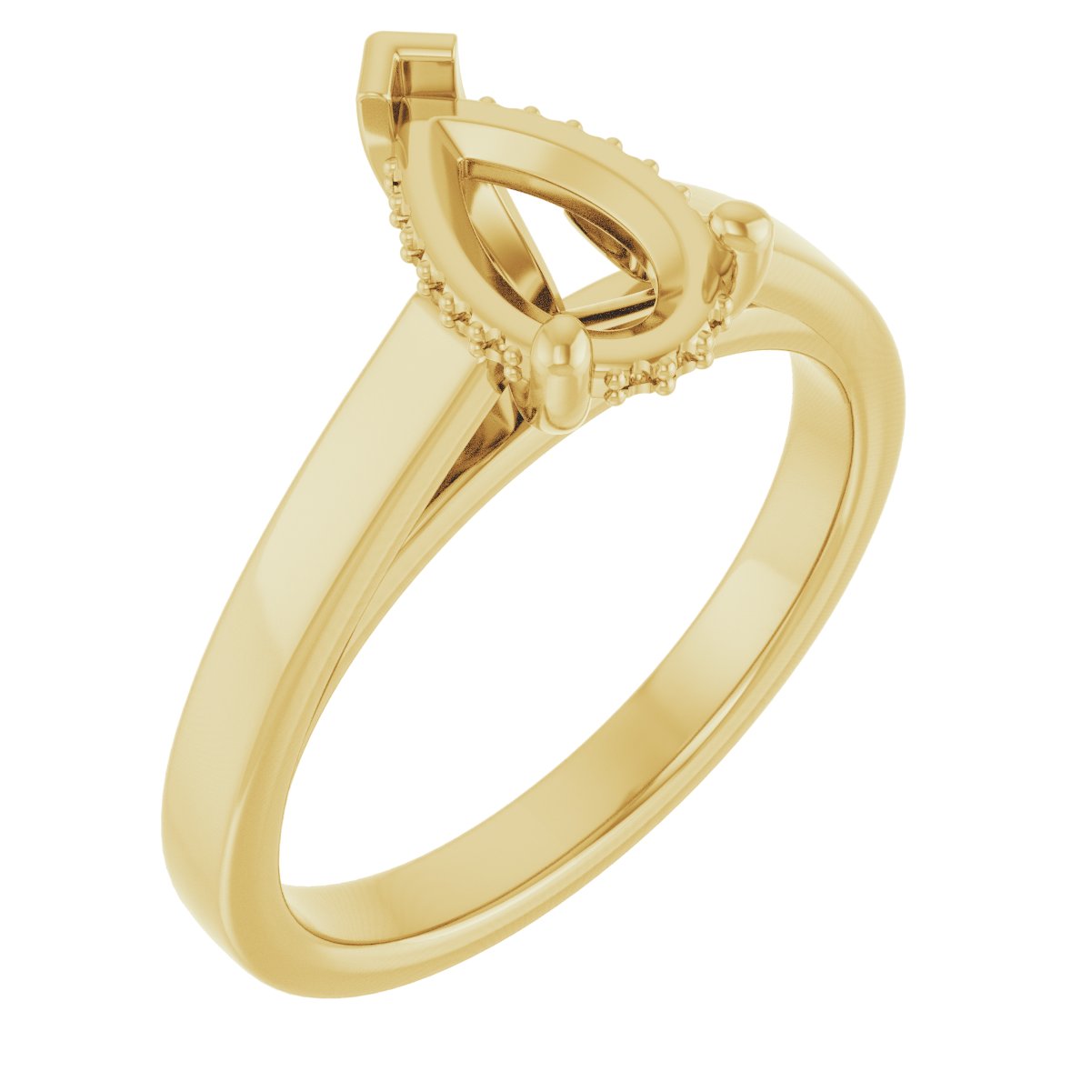 Hidden Halo-Style Engagement Ring