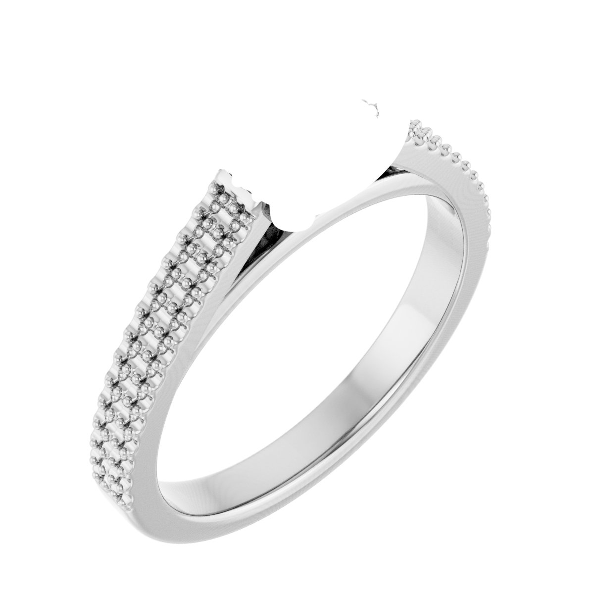 Hidden Halo-Style Engagement Ring