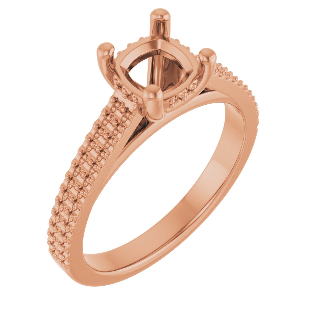 Hidden Halo-Style Engagement Ring