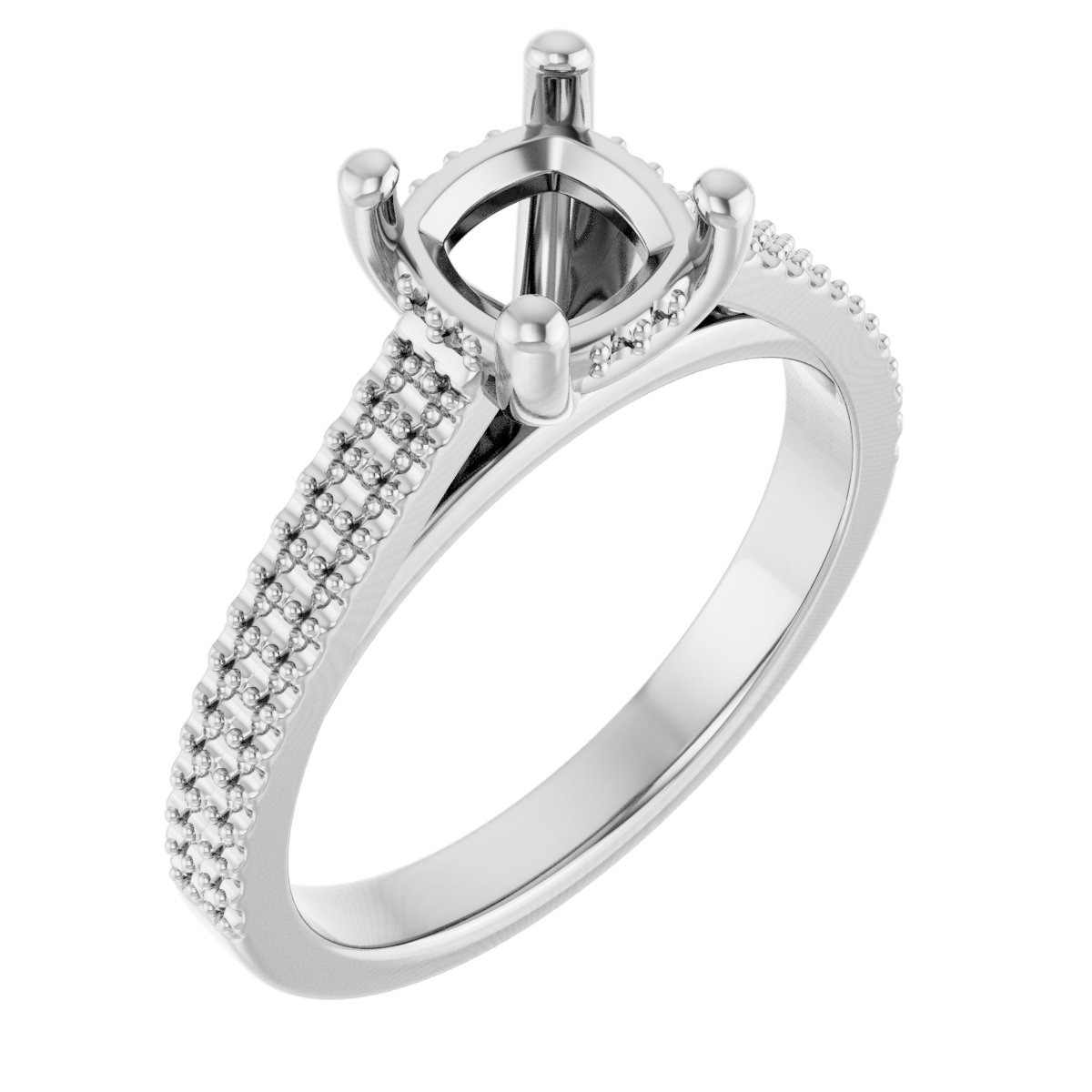 Hidden Halo-Style Engagement Ring