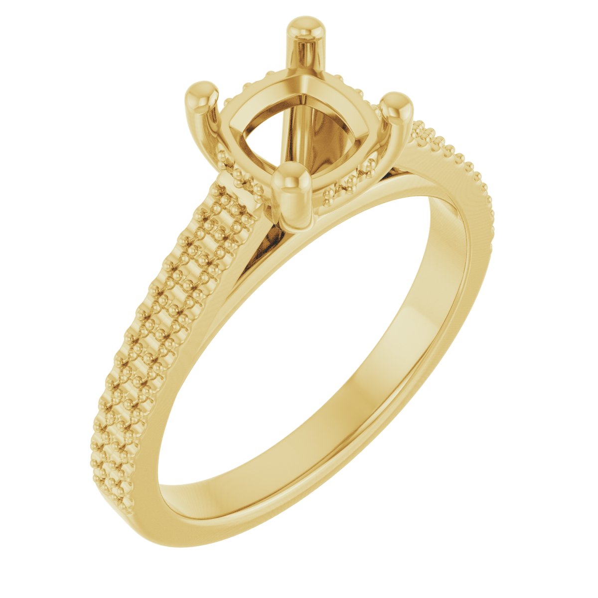Hidden Halo-Style Engagement Ring