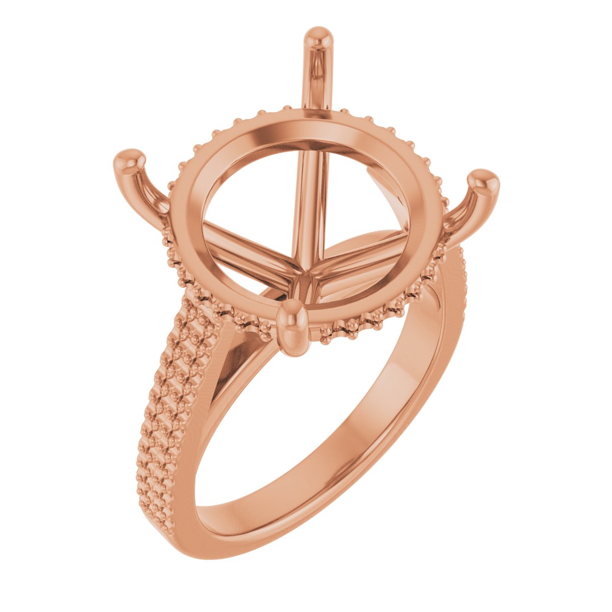 Hidden Halo-Style Engagement Ring