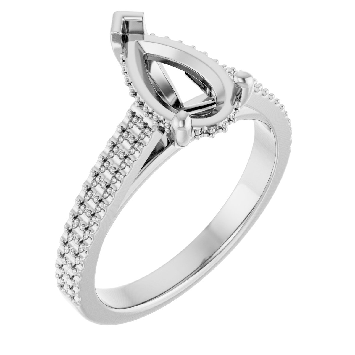 Hidden Halo-Style Engagement Ring