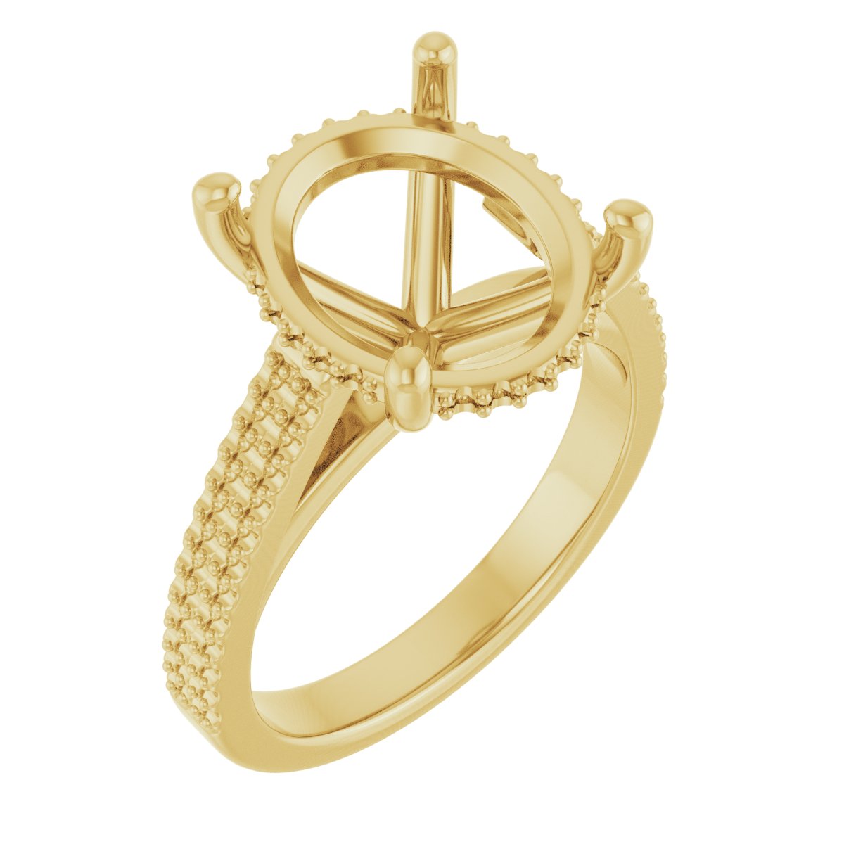 Hidden Halo-Style Engagement Ring