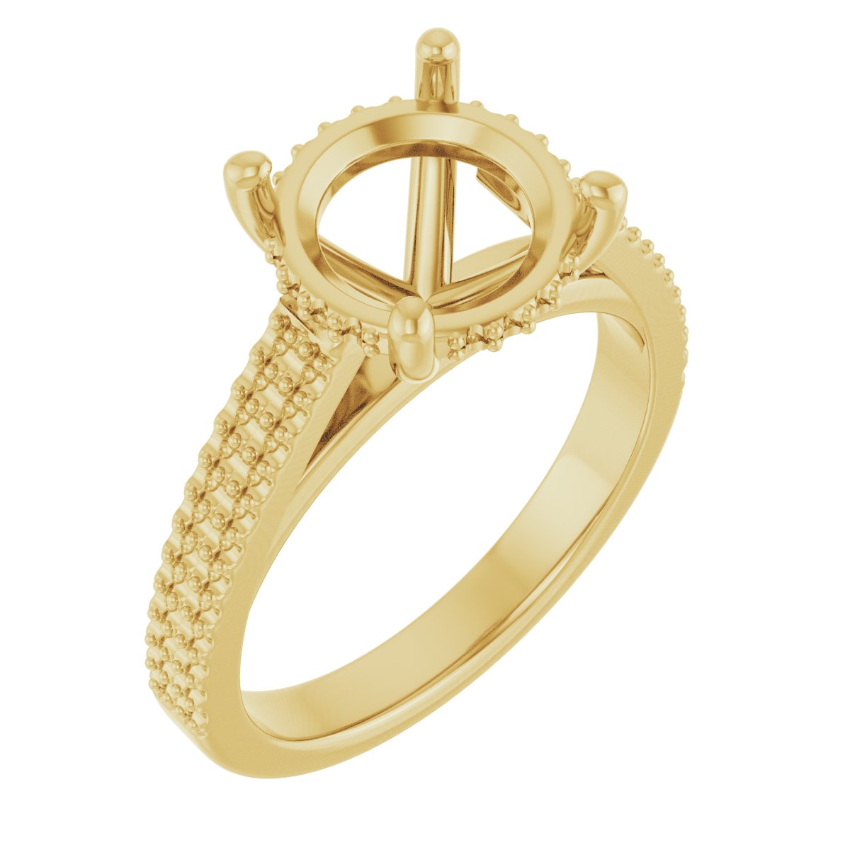Hidden Halo-Style Engagement Ring