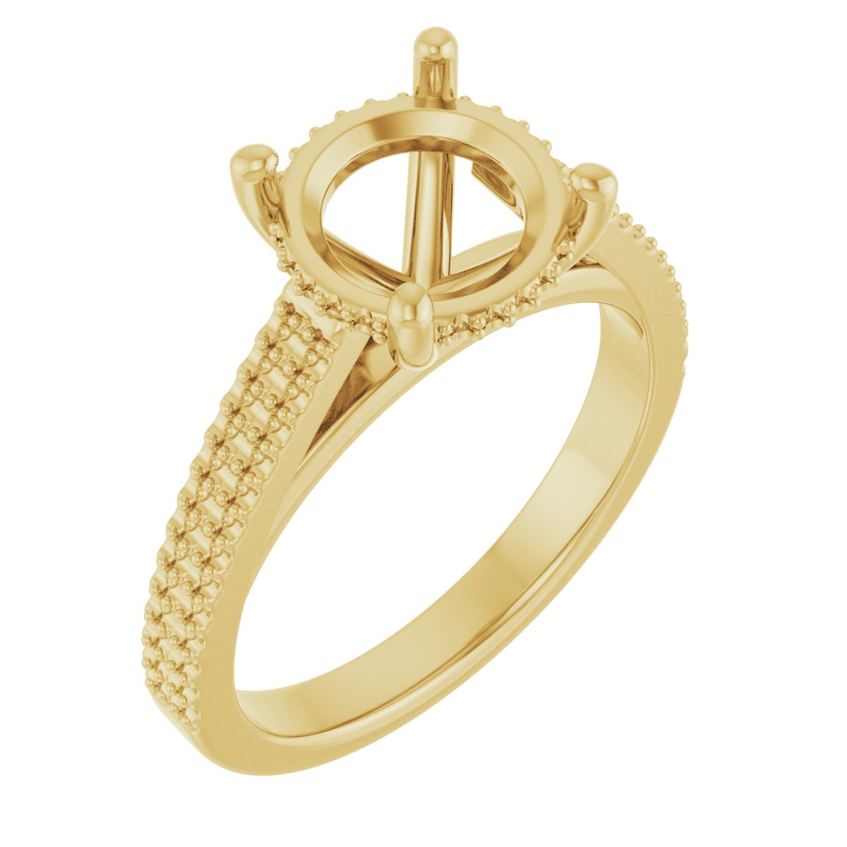 Hidden Halo-Style Engagement Ring