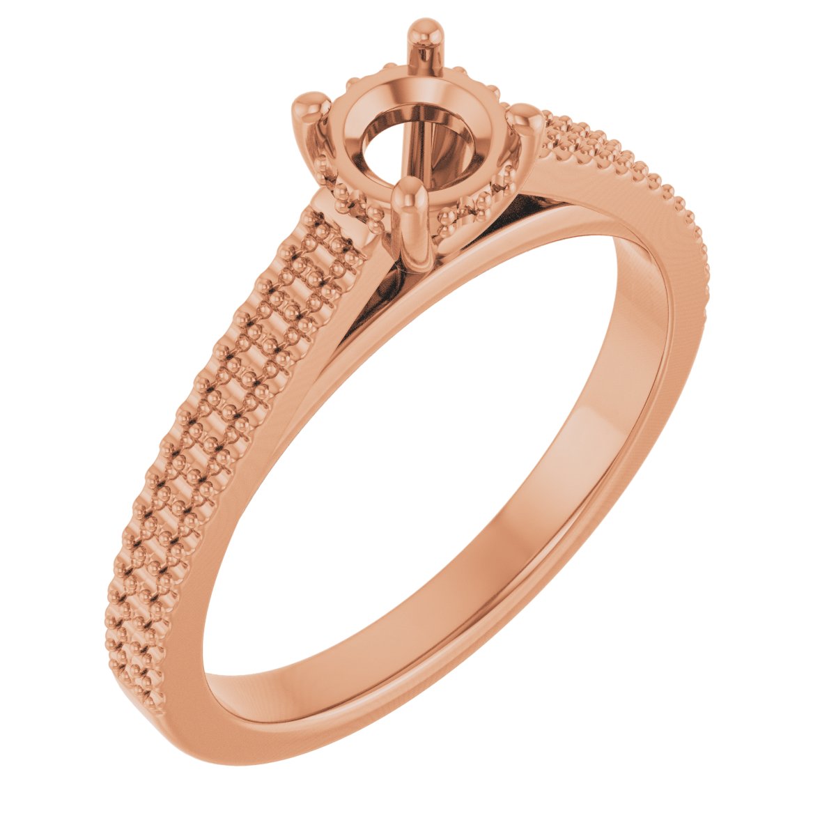 Hidden Halo-Style Engagement Ring
