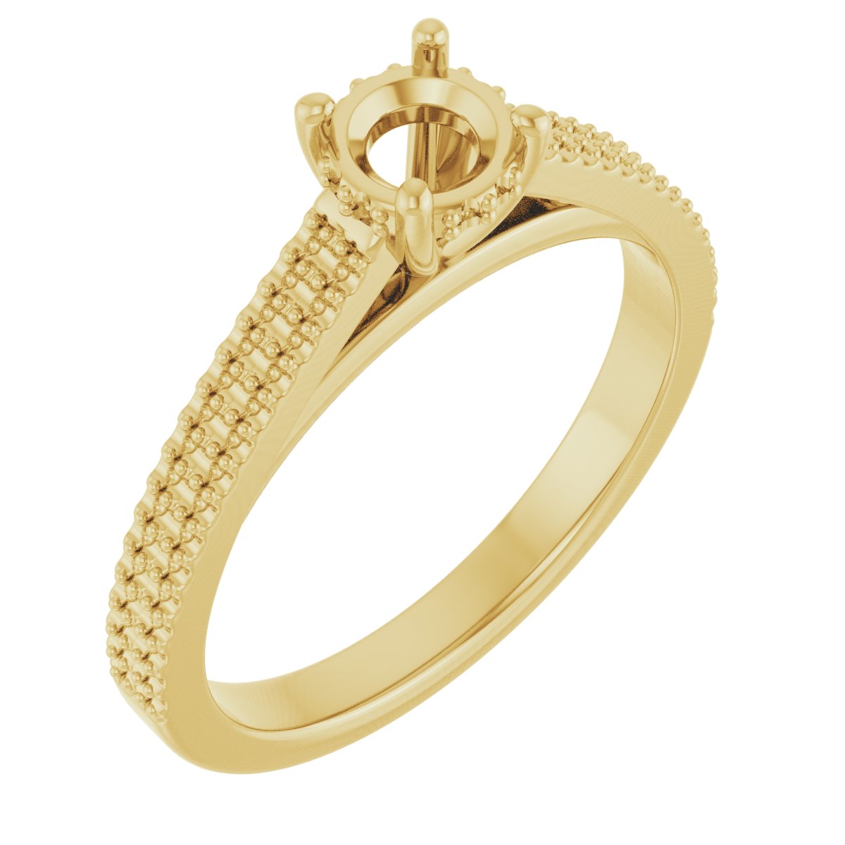 Hidden Halo-Style Engagement Ring