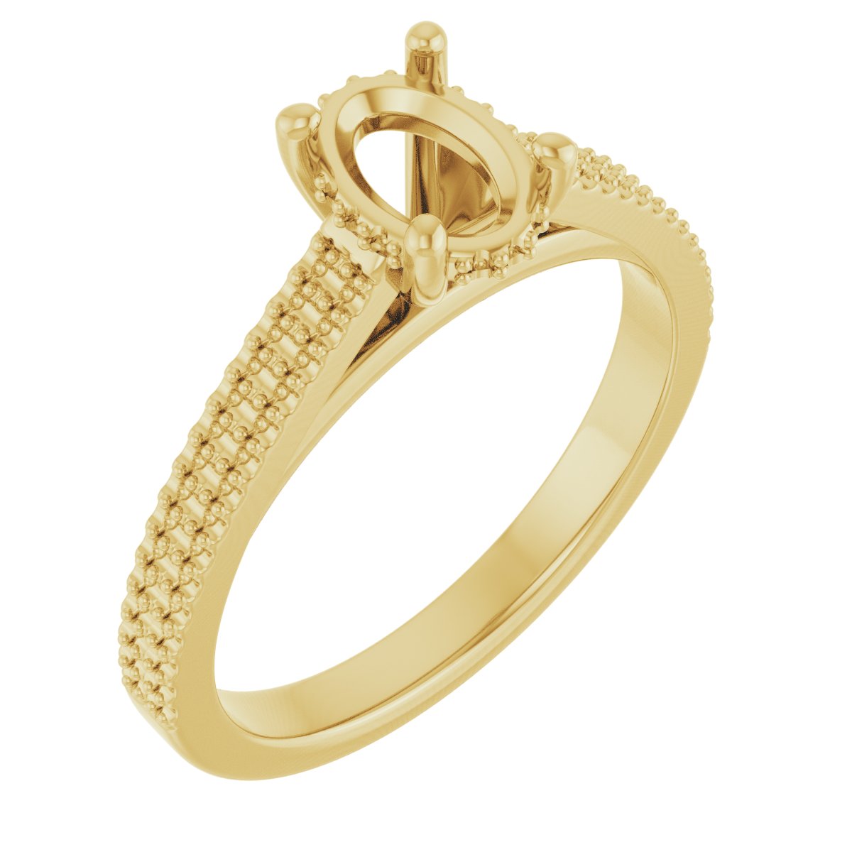 Hidden Halo-Style Engagement Ring