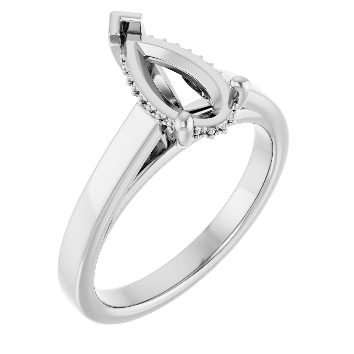 Hidden Halo-Style Engagement Ring