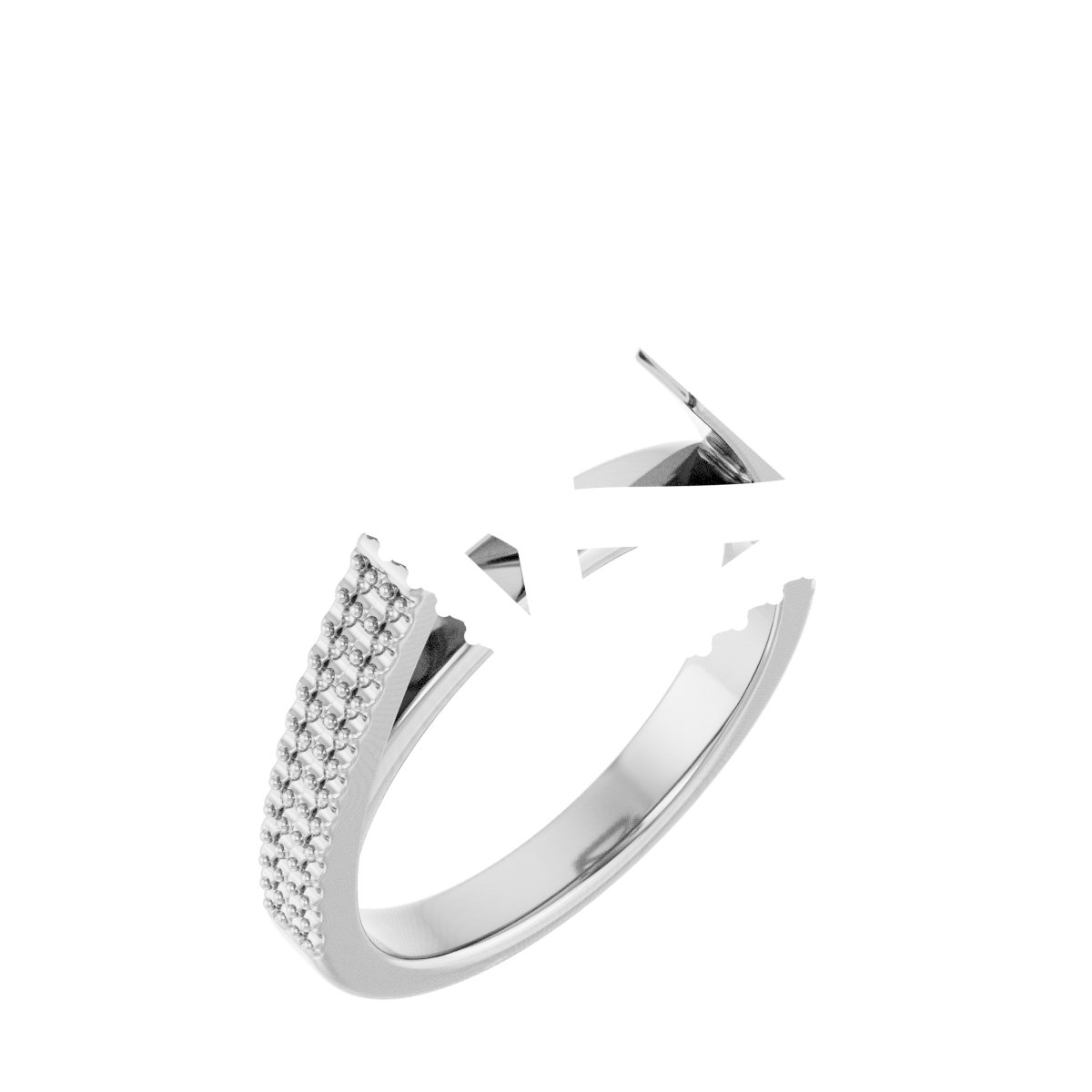Hidden Halo-Style Engagement Ring