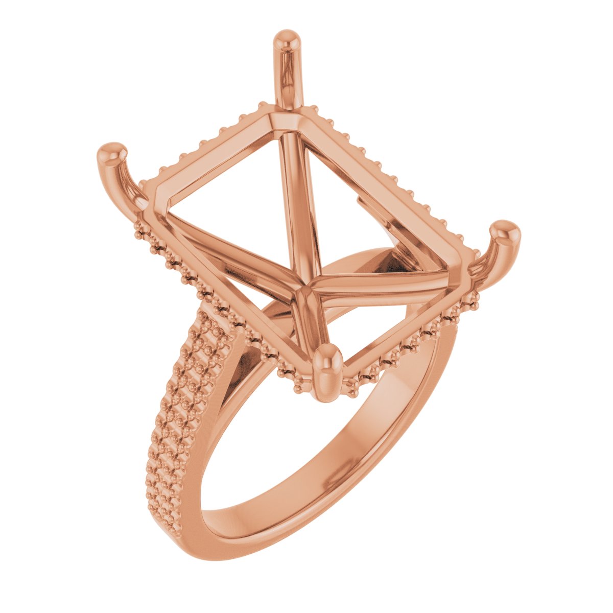 Hidden Halo-Style Engagement Ring