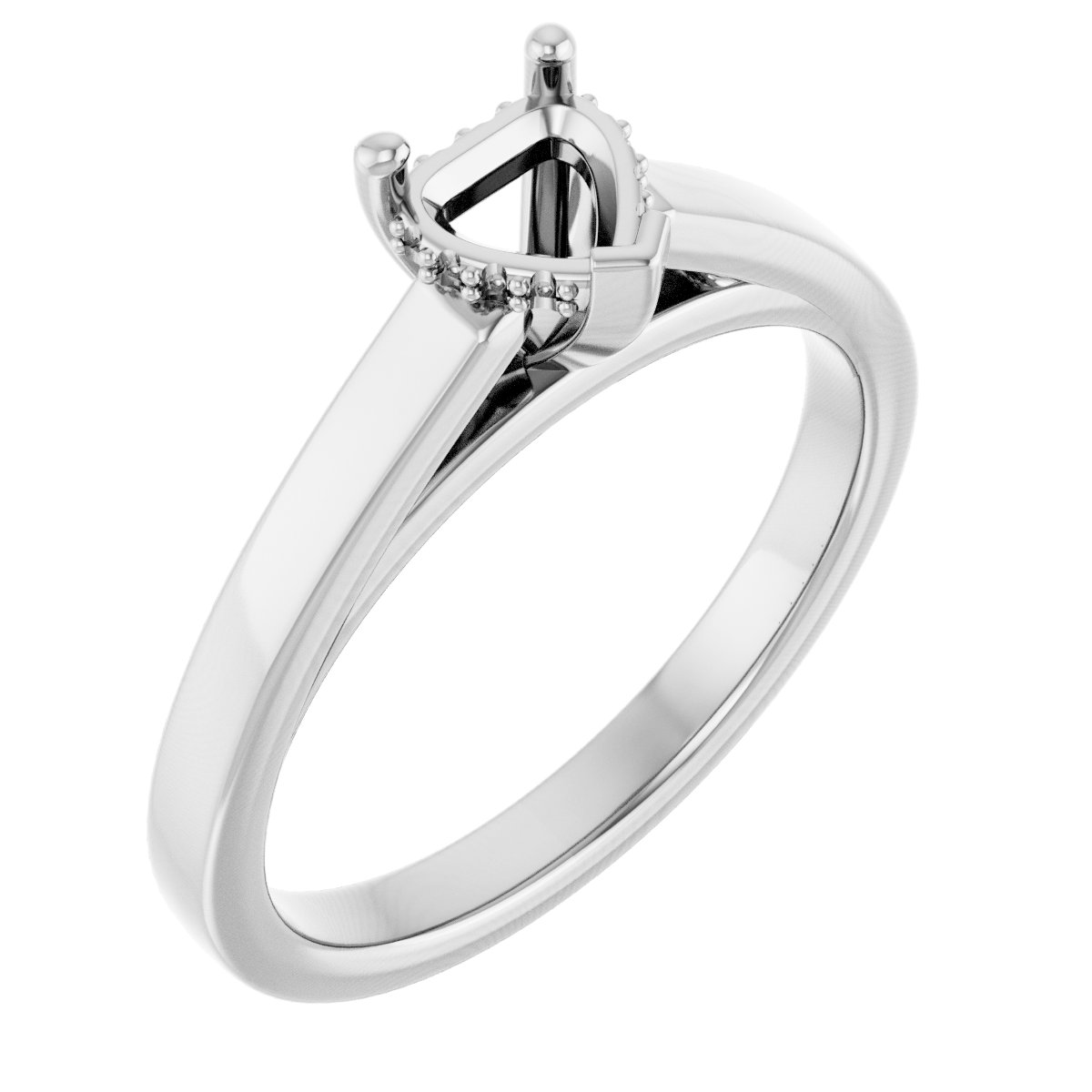 Hidden Halo-Style Engagement Ring