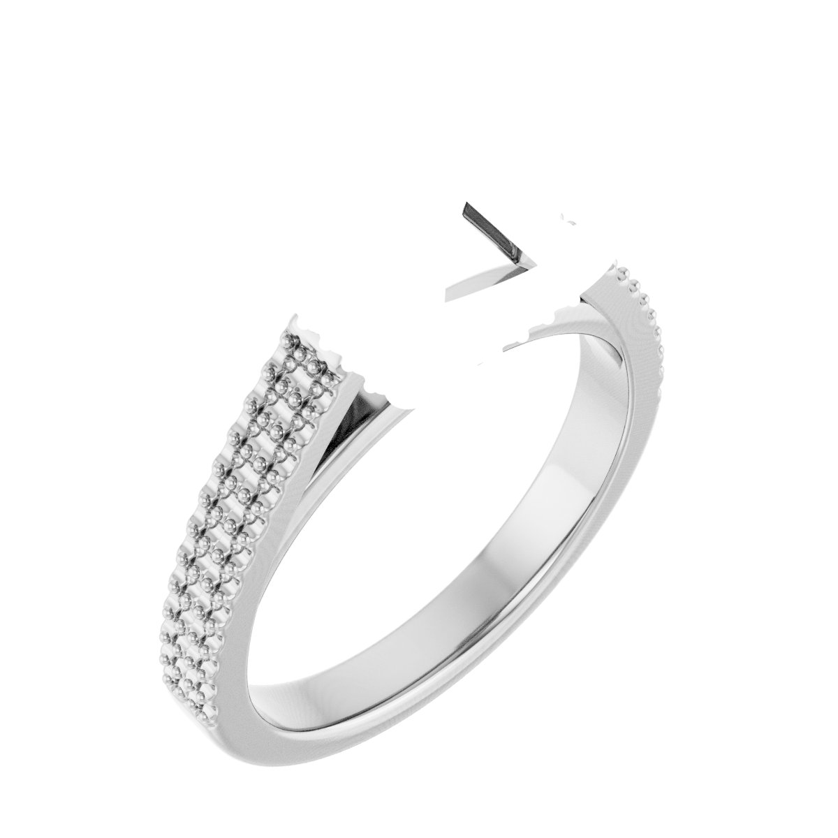 Hidden Halo-Style Engagement Ring