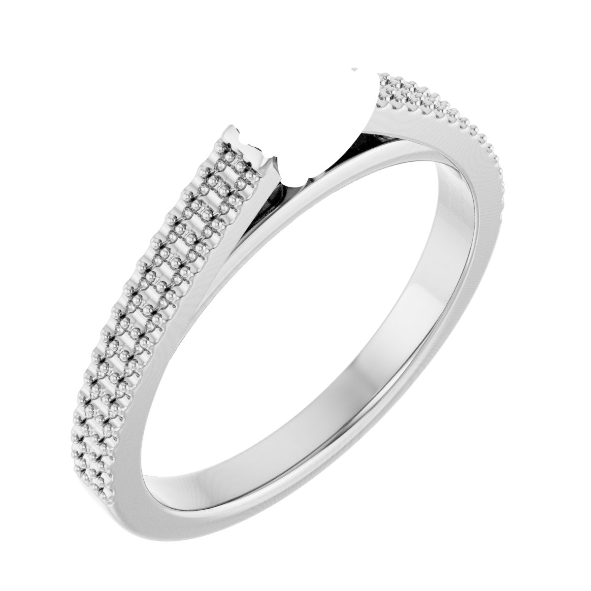 Hidden Halo-Style Engagement Ring