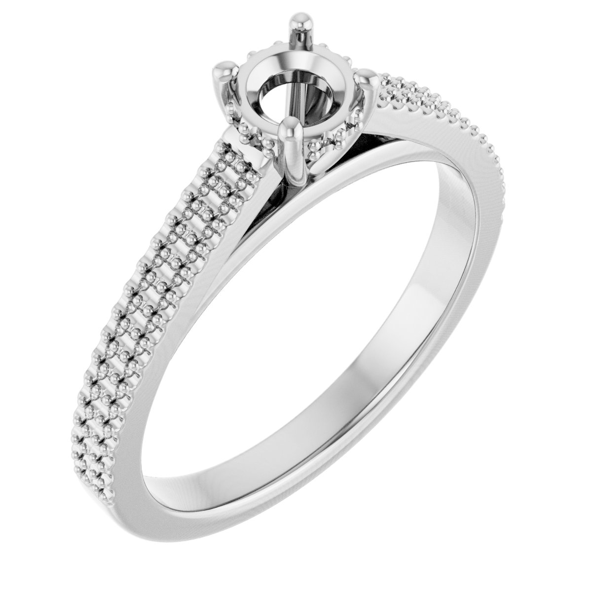 Hidden Halo-Style Engagement Ring