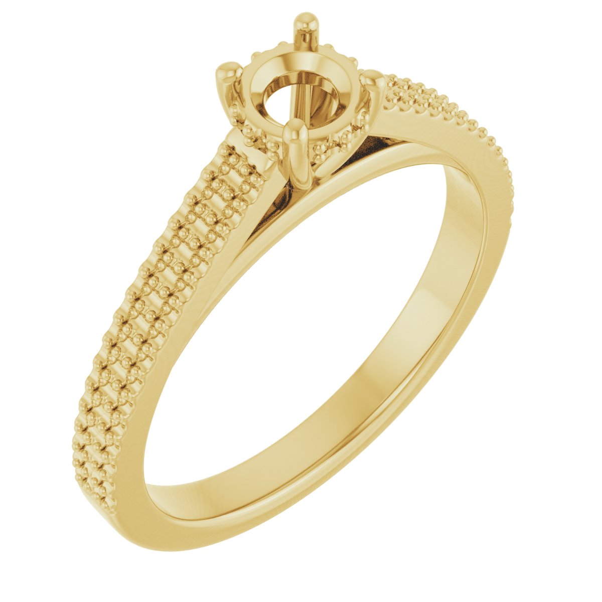 Hidden Halo-Style Engagement Ring
