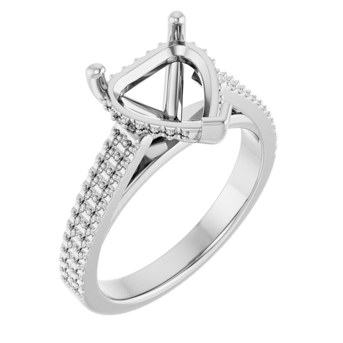 Hidden Halo-Style Engagement Ring