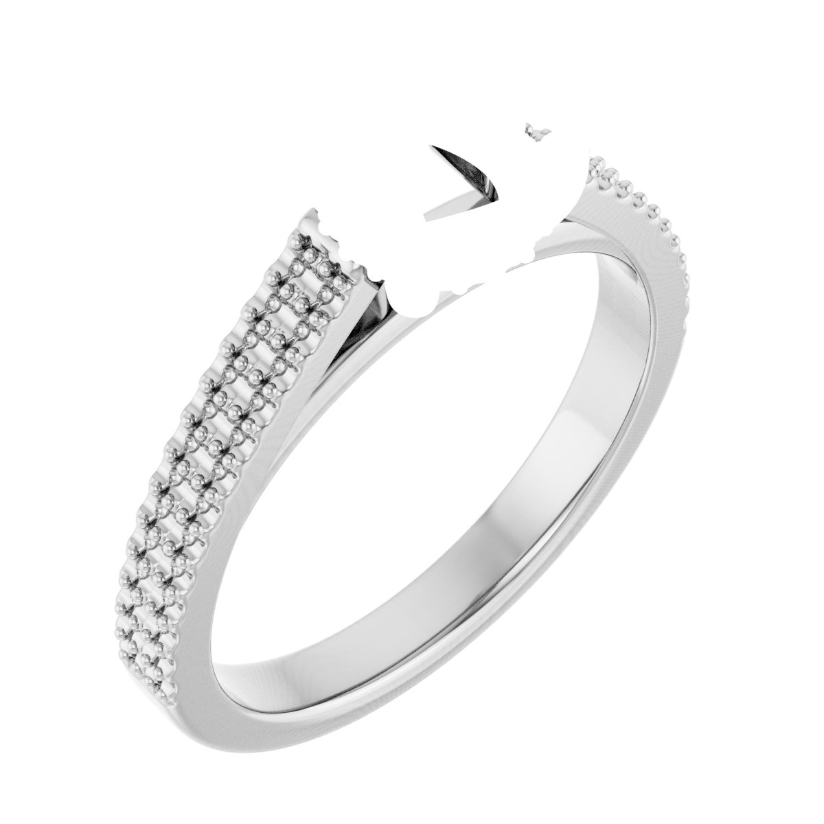 Hidden Halo-Style Engagement Ring