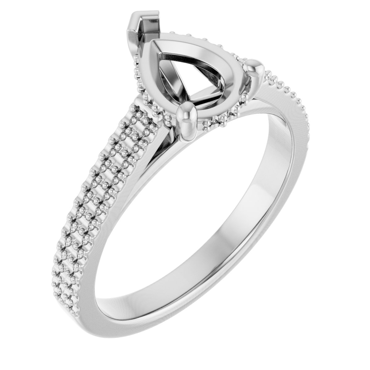 Hidden Halo-Style Engagement Ring