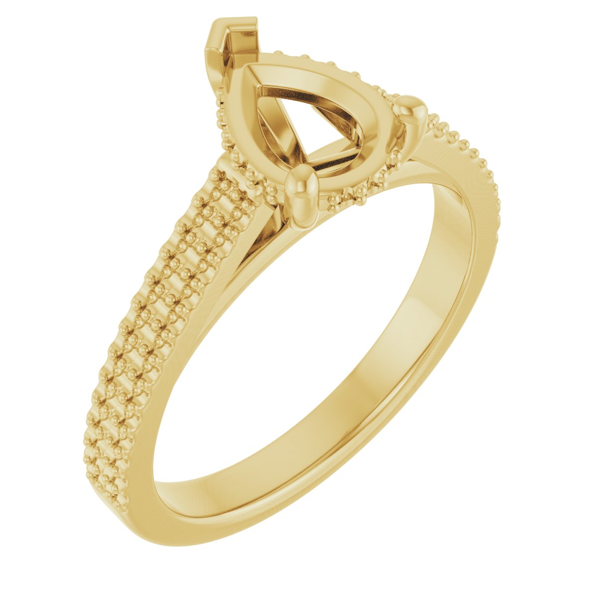 Hidden Halo-Style Engagement Ring